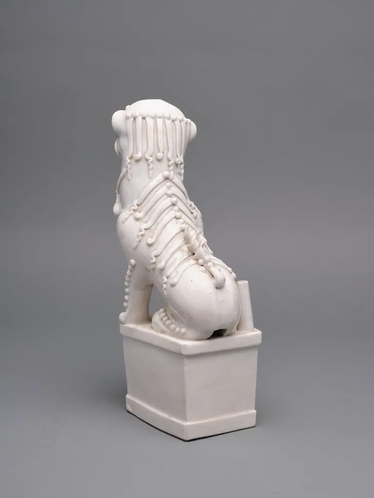 A Dehua porcelain Dog of Fo joss stick holder, Image 1++